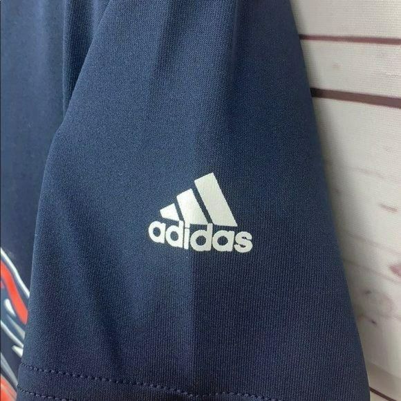 Adidas Falcon Boys Medium Navy Blue Tee Shirt - Picture 8 of 10
